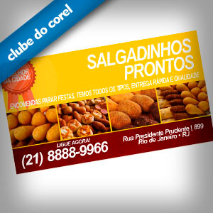 Cartão de Visita - Salgadinhos