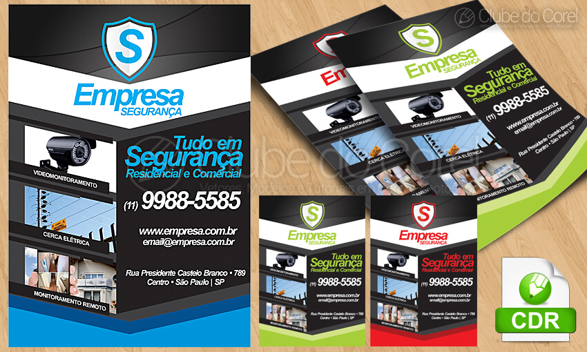 Panfleto Empresa Segurança - Modelo Pronto