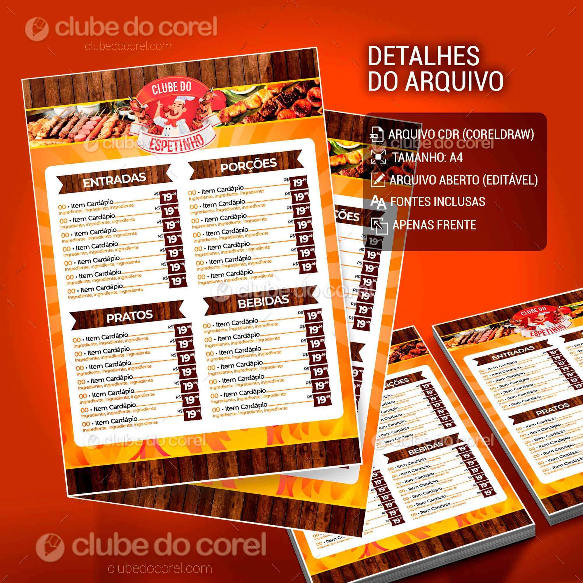 Cardápio Espetinho