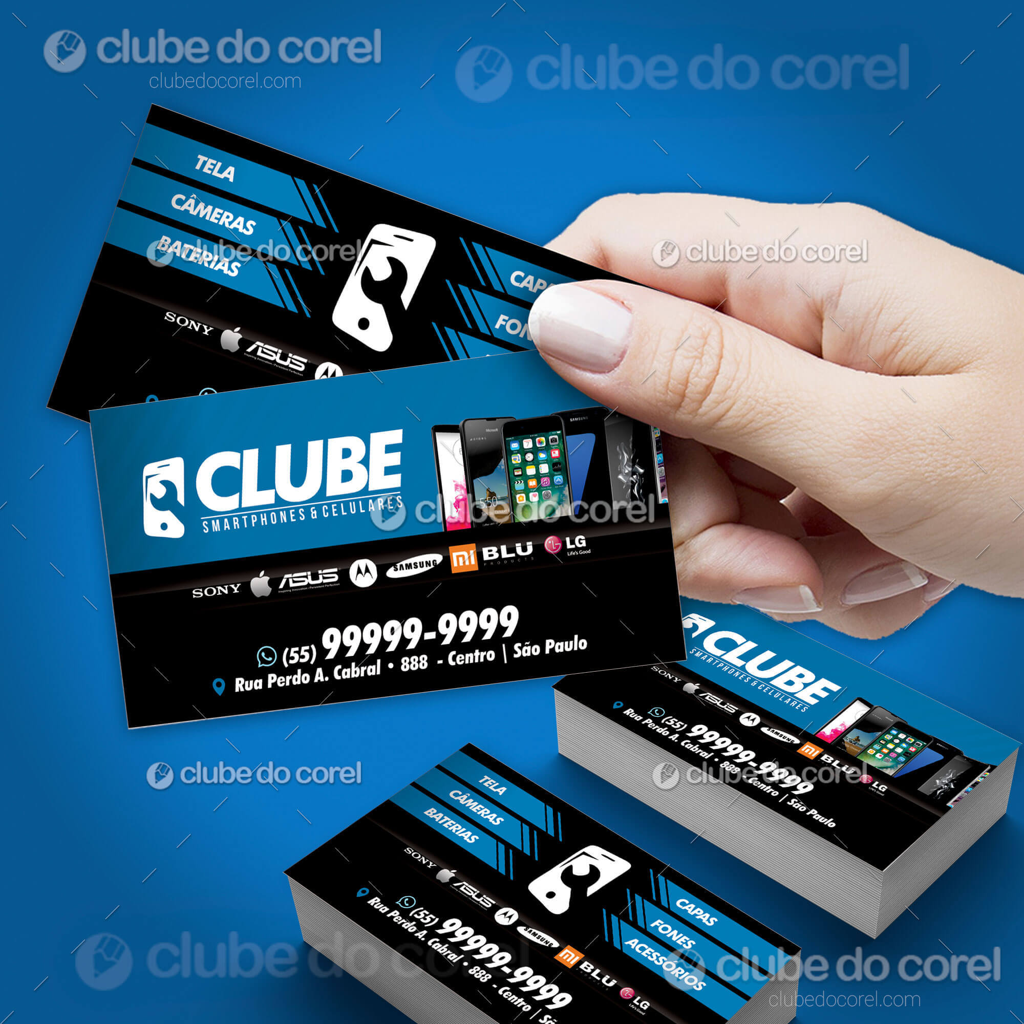 Cartão de Visita Conserto Smartphone e Celular