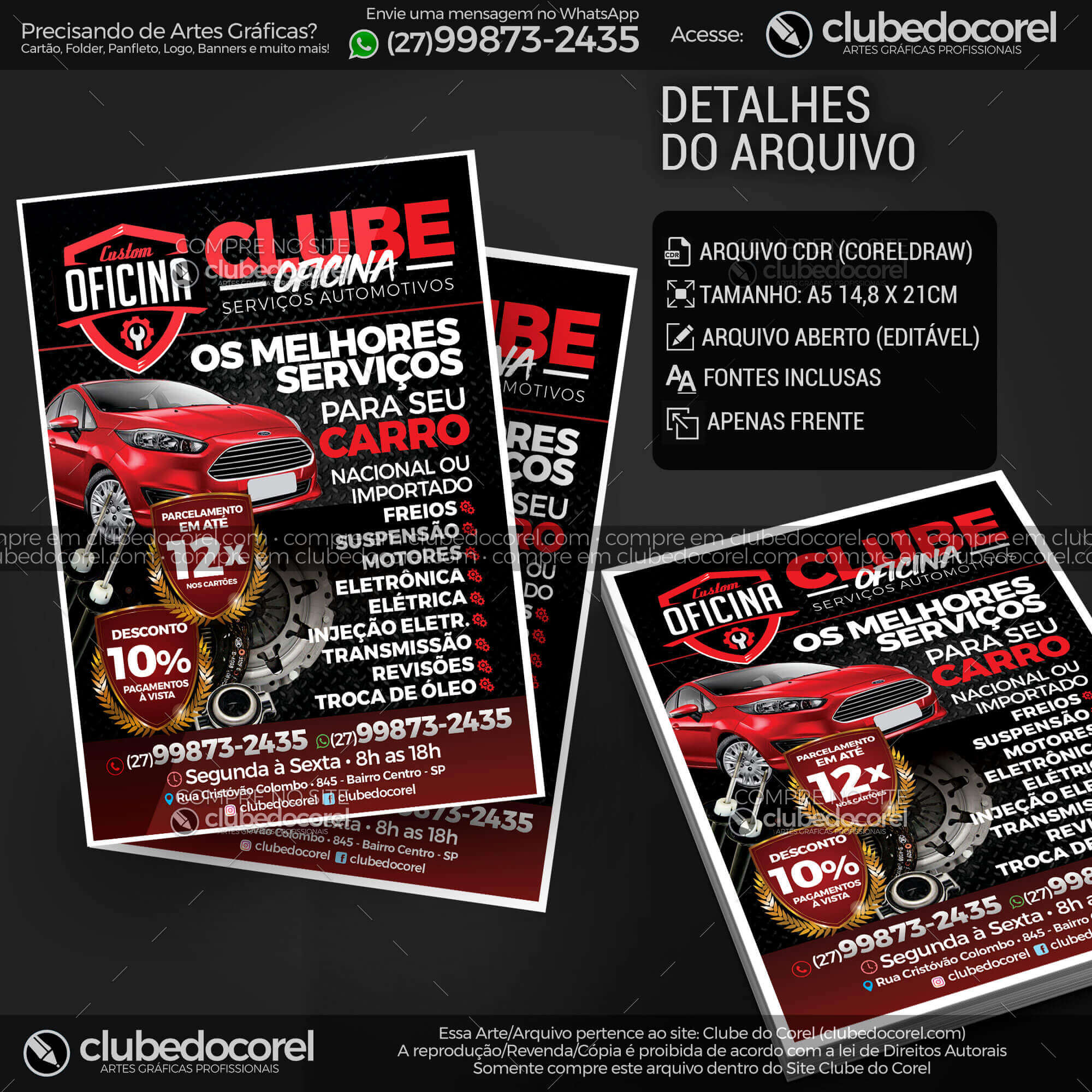 Oficina Mecânica - Panfleto (CDR e PDF)
