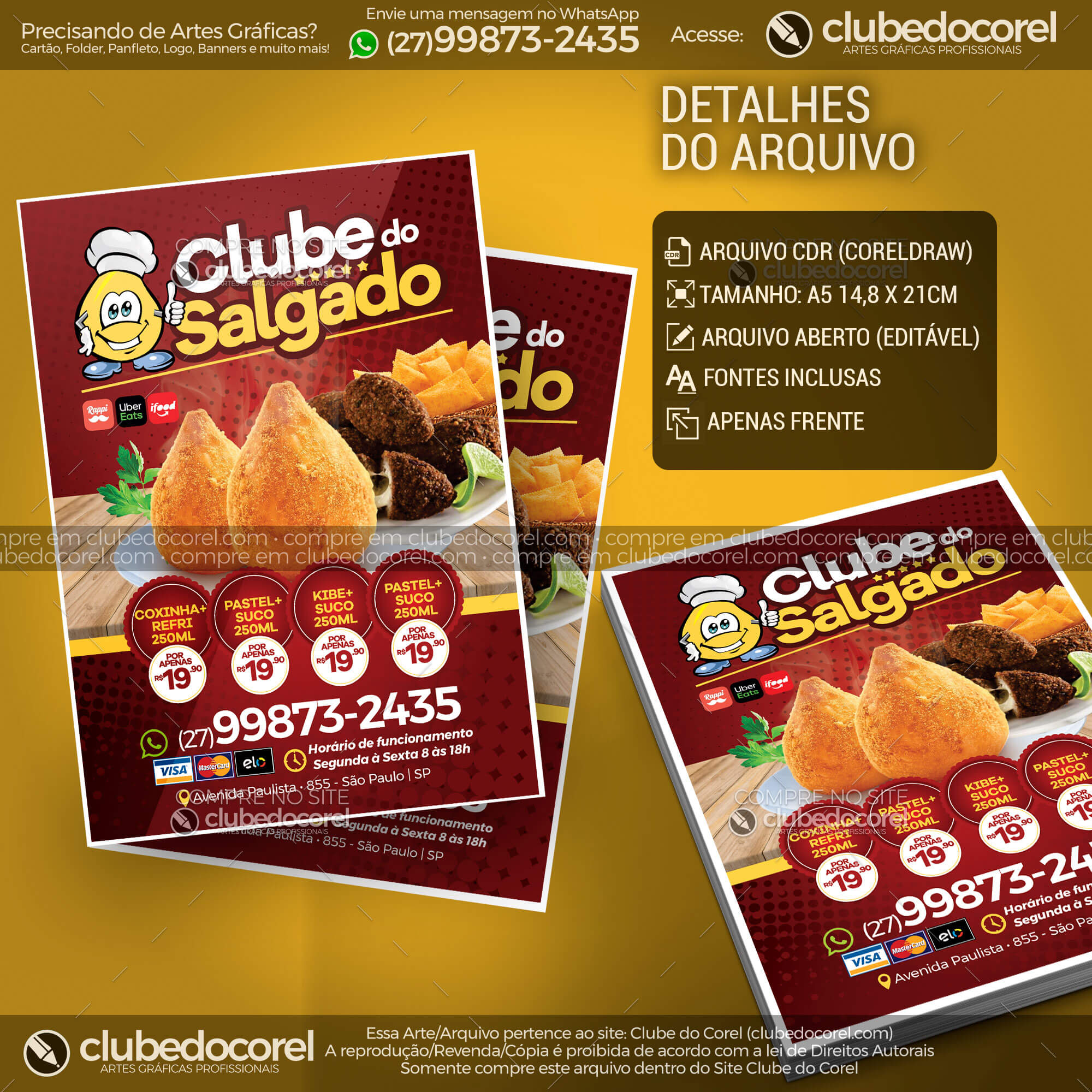 Panfleto - Salgado Frito (CDR e PDF)