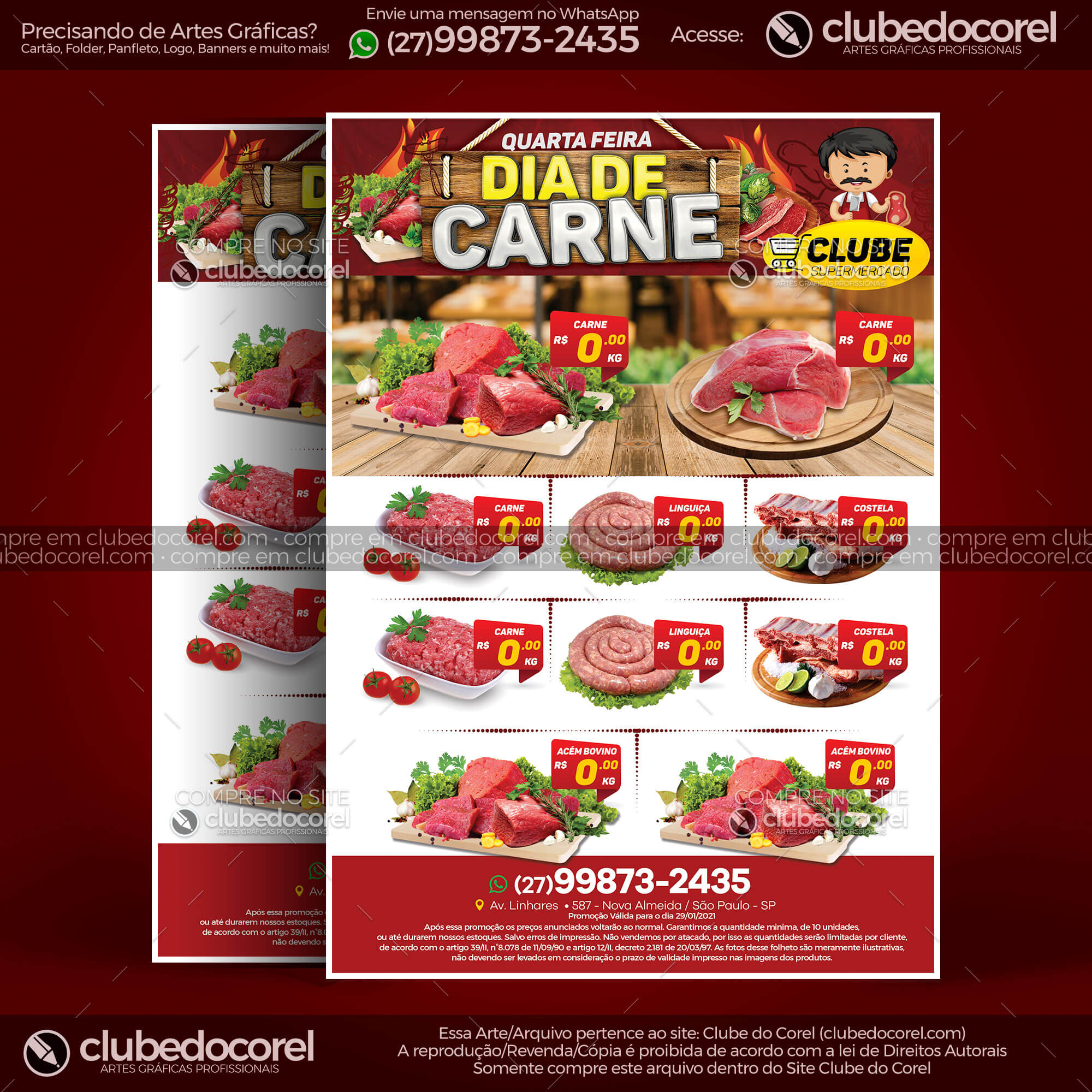 Encarte Supermercado - Dia de Carne [CDR PDF]