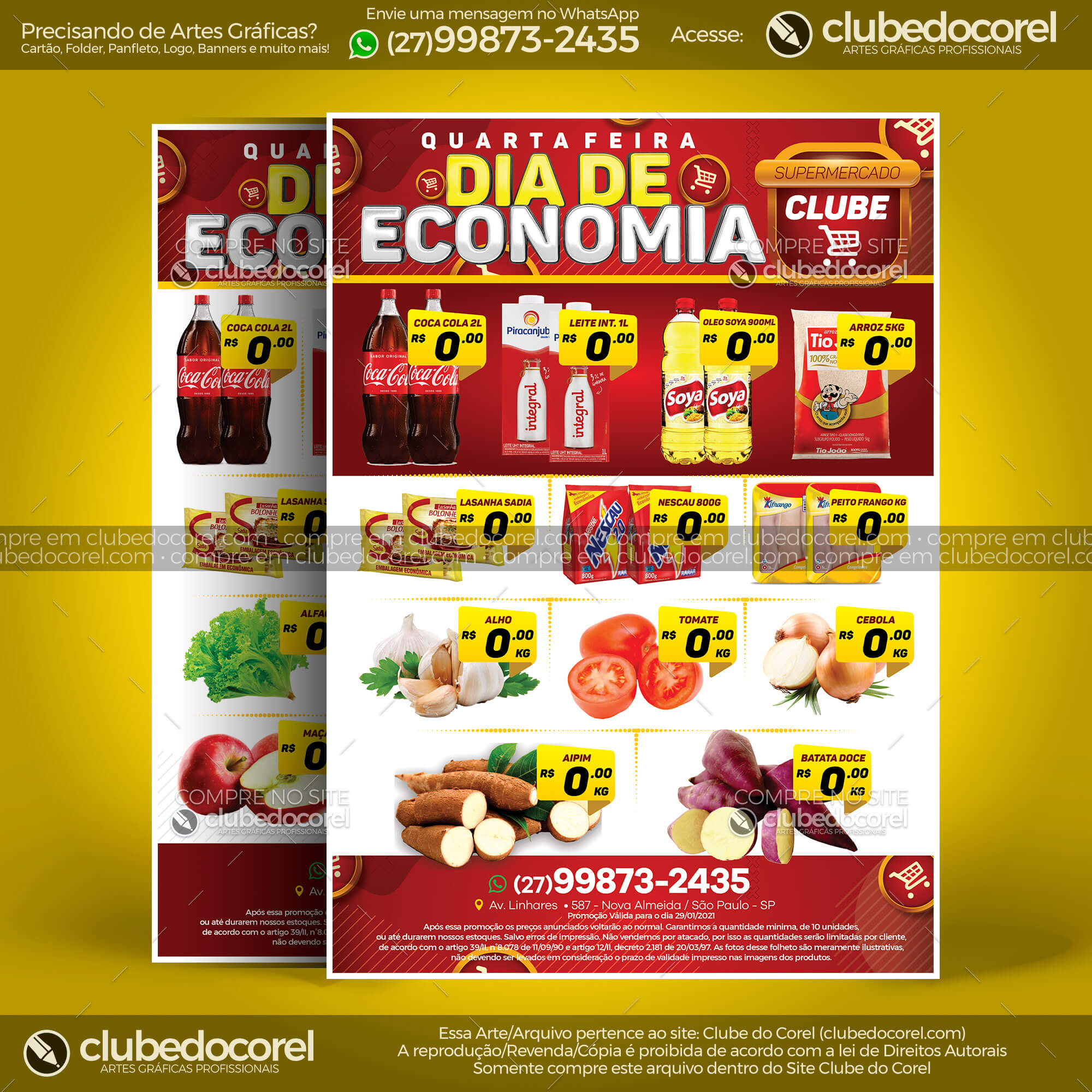 Encarte Supermercado - Dia de Economia [CDR PDF]