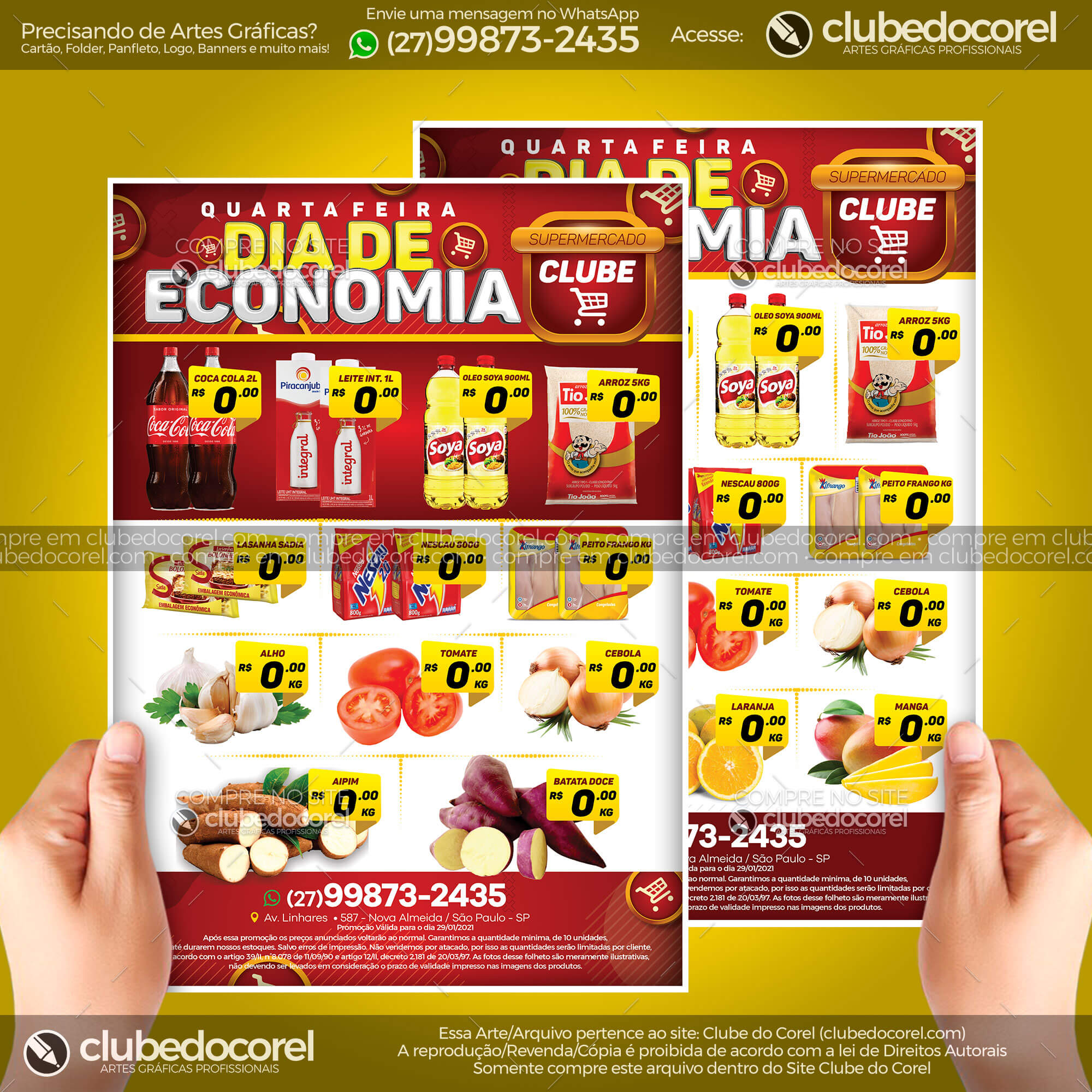 Encarte Supermercado - Dia de Economia [CDR PDF]