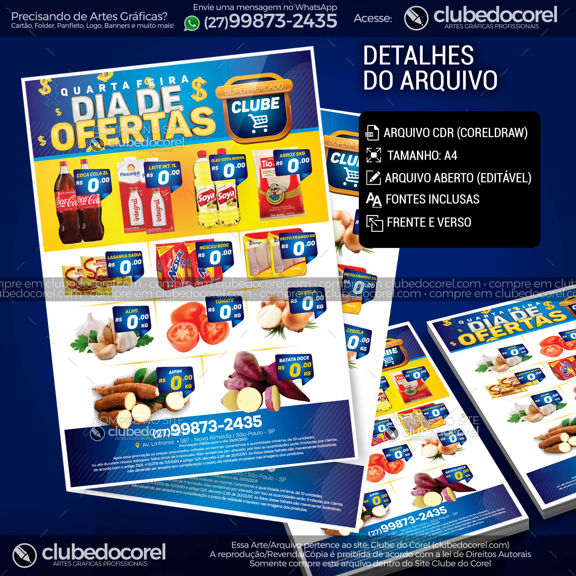 Encarte Supermercado - Dia de Ofertas [CDR PDF]