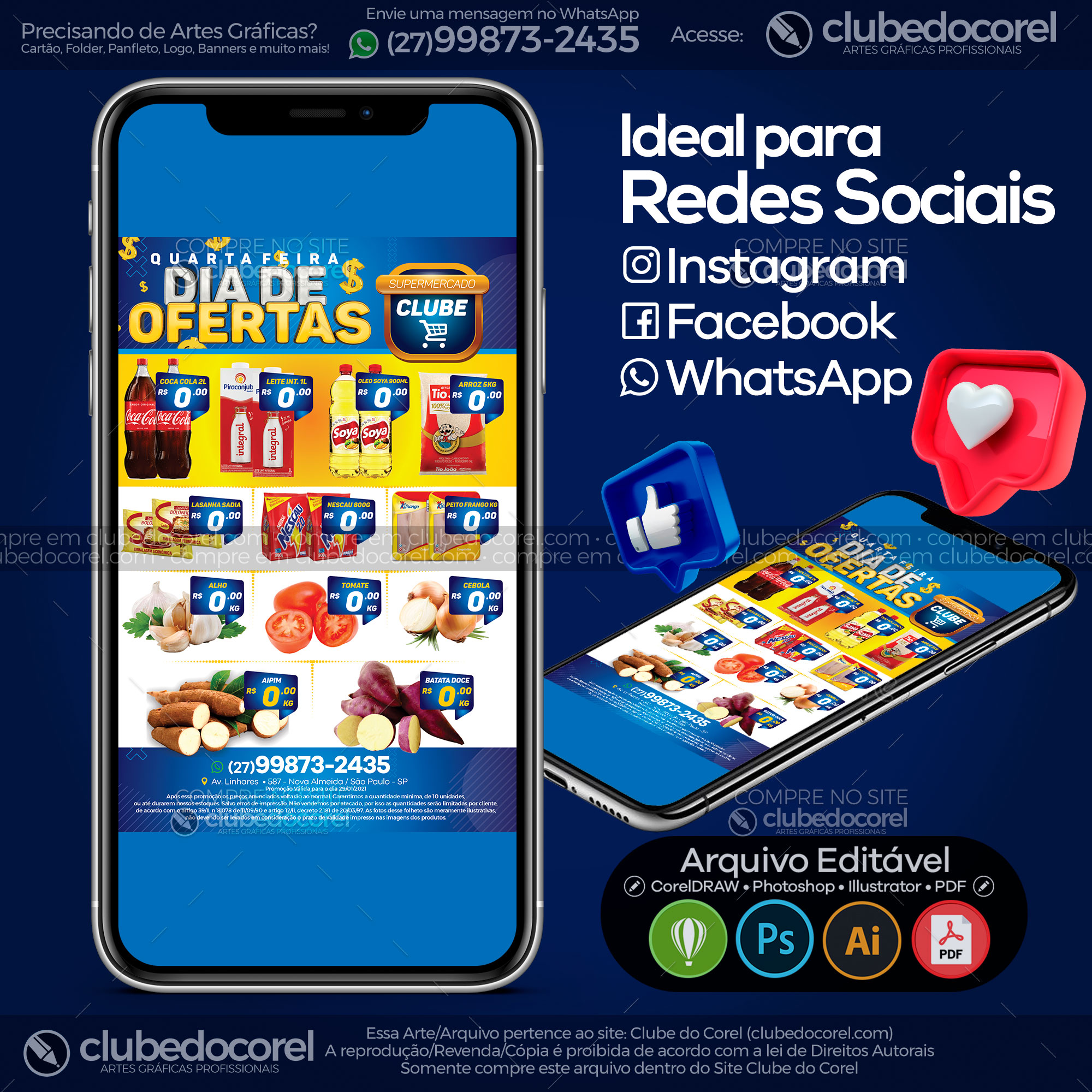 Encarte Supermercado - Dia de Ofertas [CDR PDF]