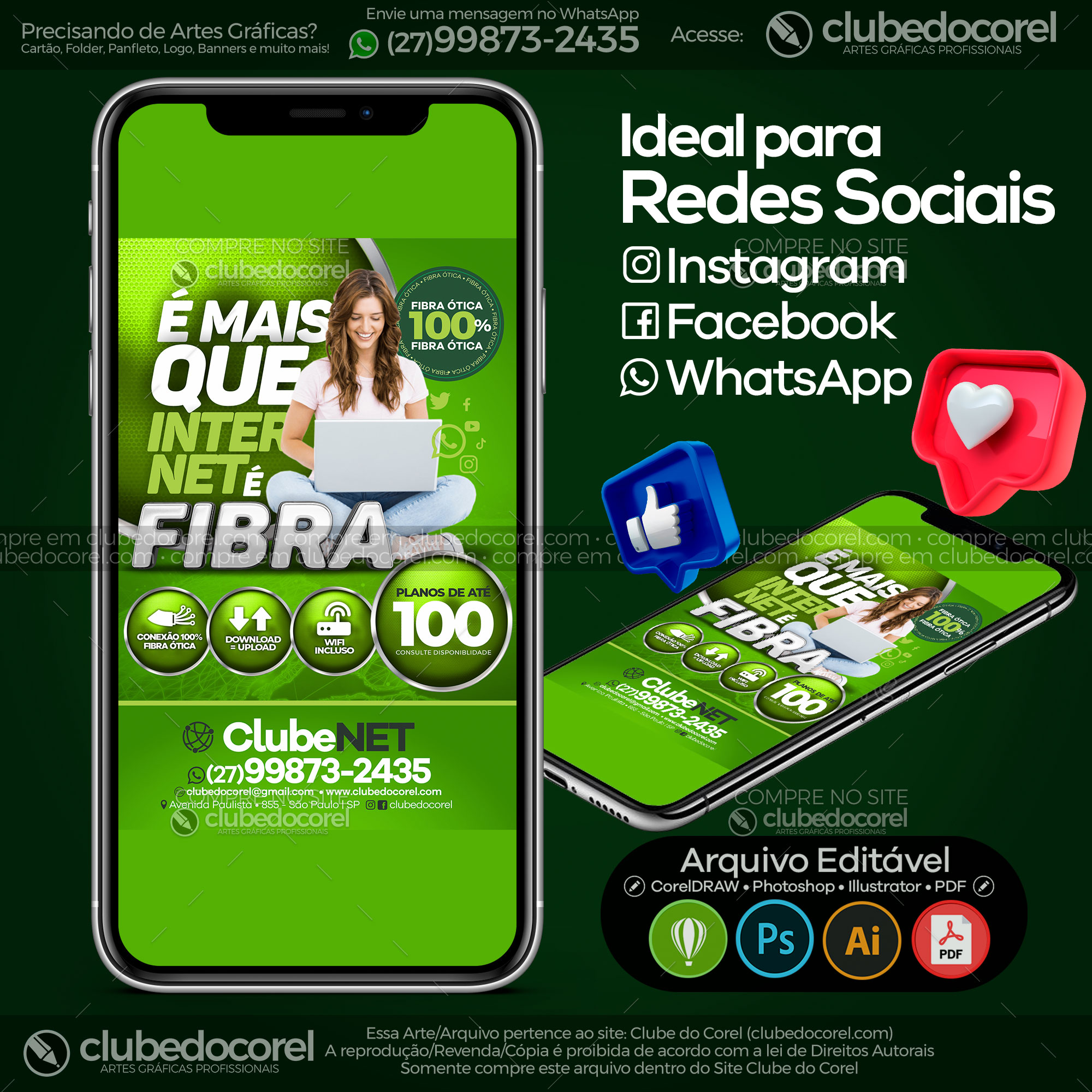 Panfleto Flyer - Provedor Internet - Modelo Editável [CDR AI PDF] #04