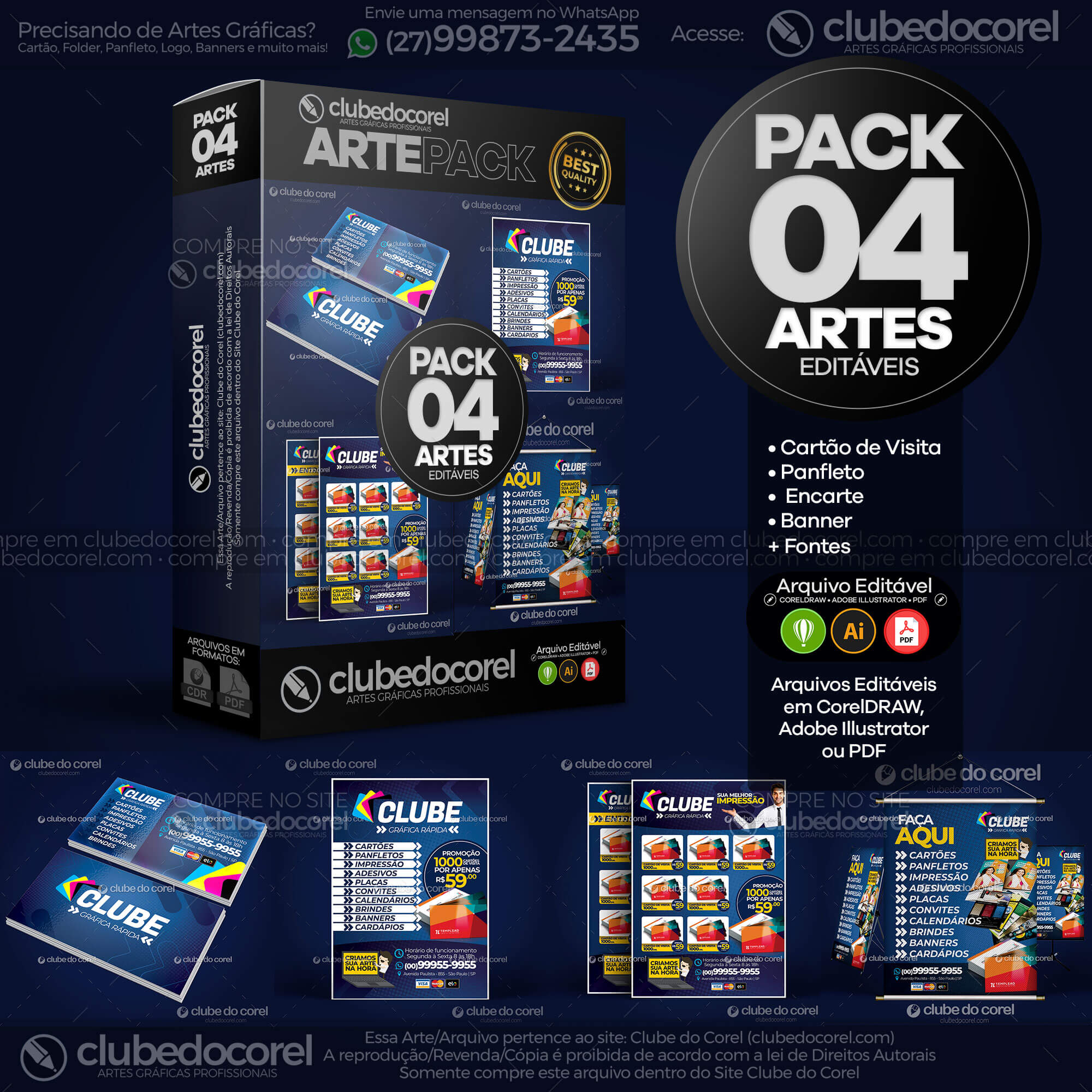 Pacote Artes - Gráfica Rápida [CDR / PDF / AI]