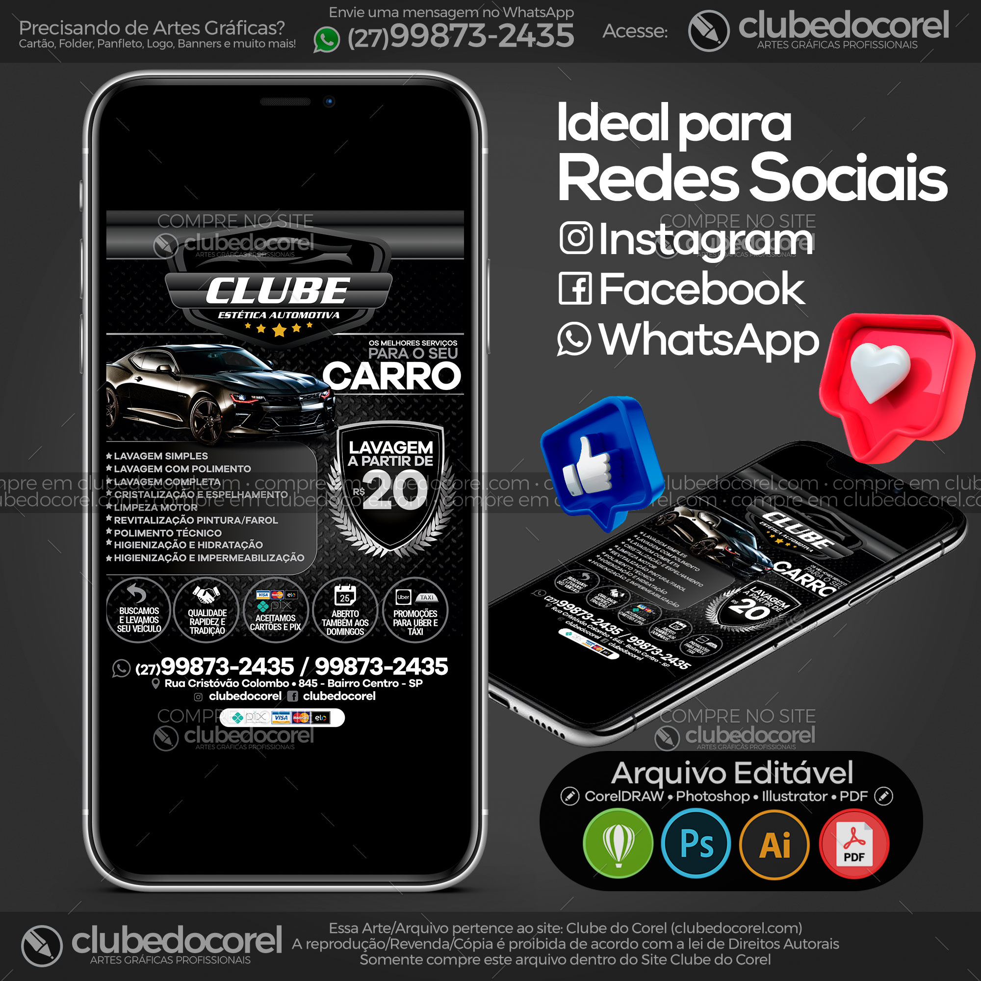 Panfleto Flyer - Lava Jato - Estética Automotiva #04