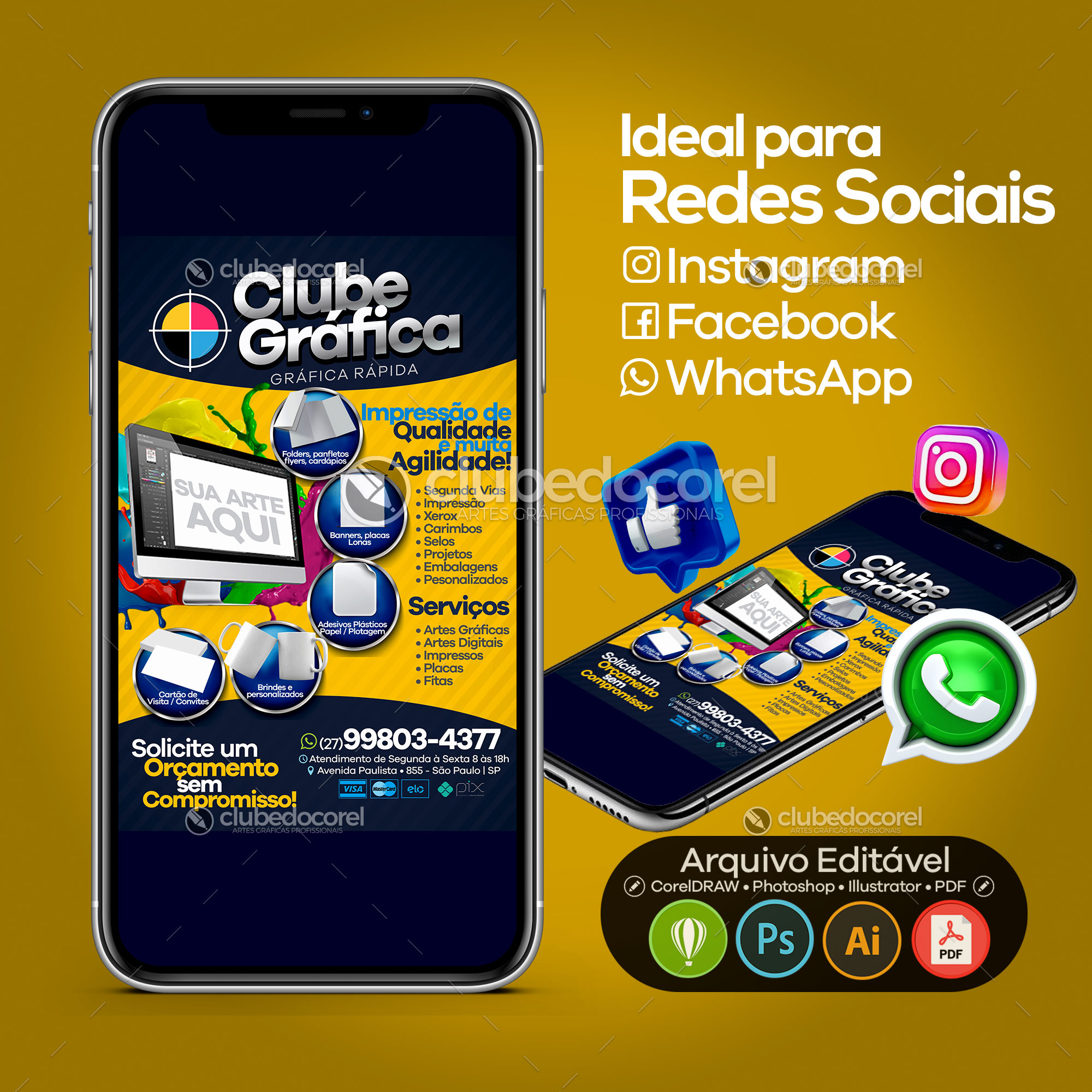 Gráfica Rápida - Panfleto / Flyer [CDR PSD AI PDF] #04