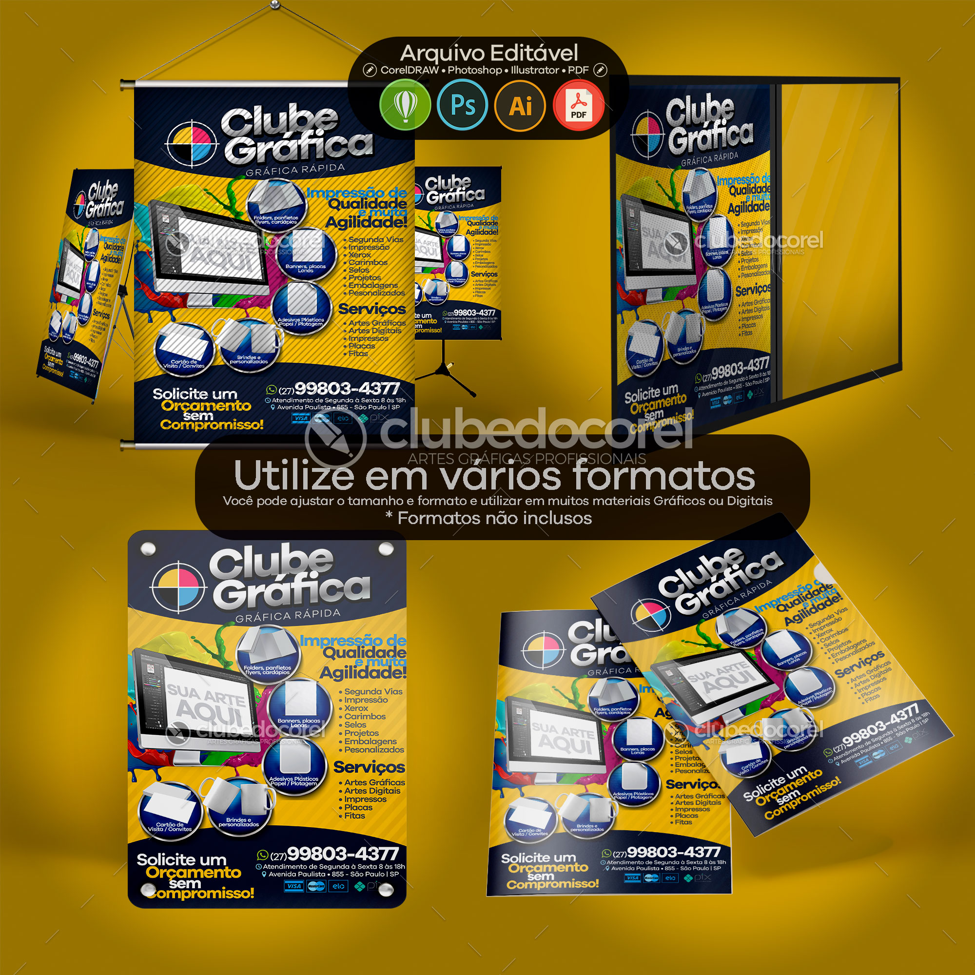 Gráfica Rápida - Panfleto / Flyer [CDR PSD AI PDF] #04