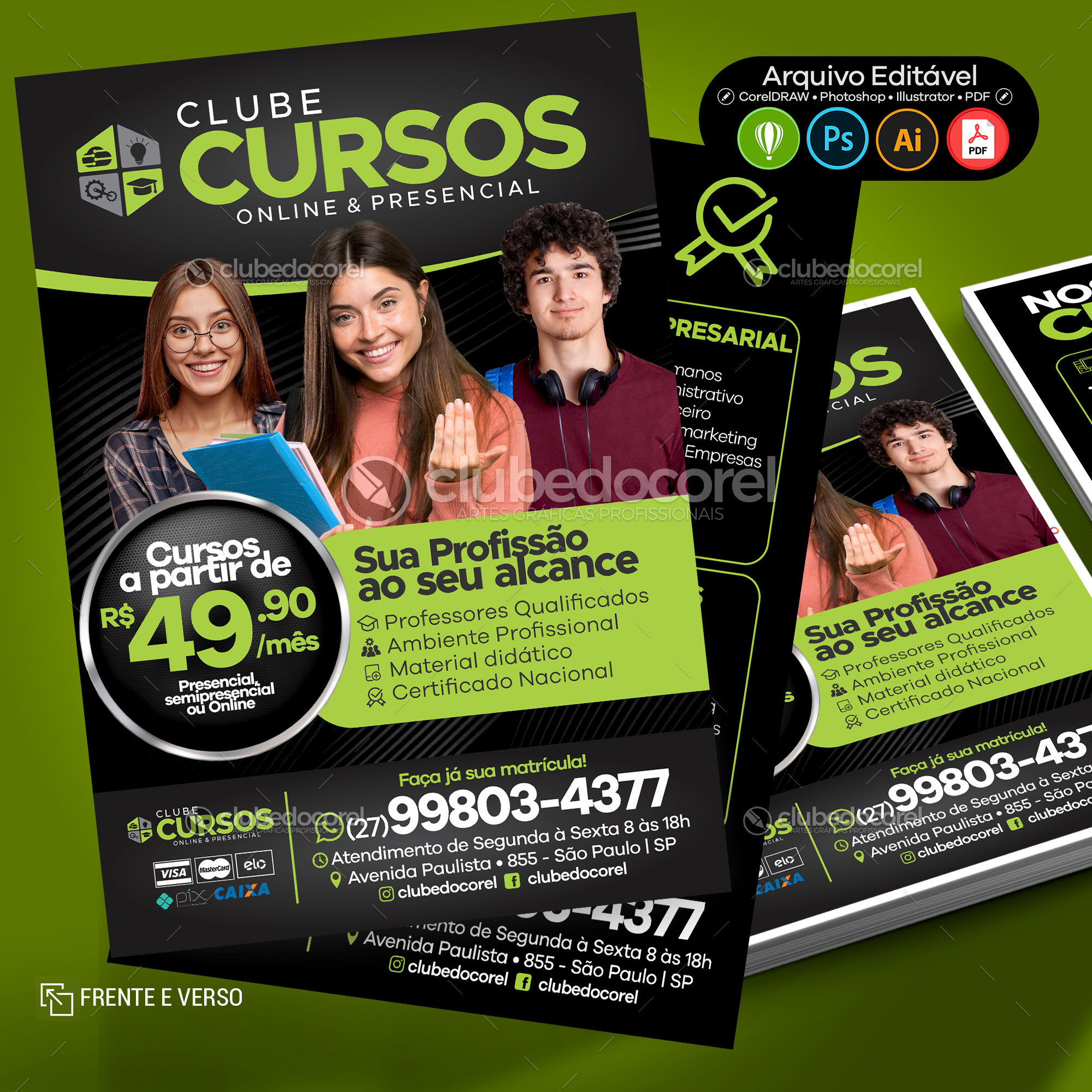 Cursos - Panfleto / Flyer / Folder #03