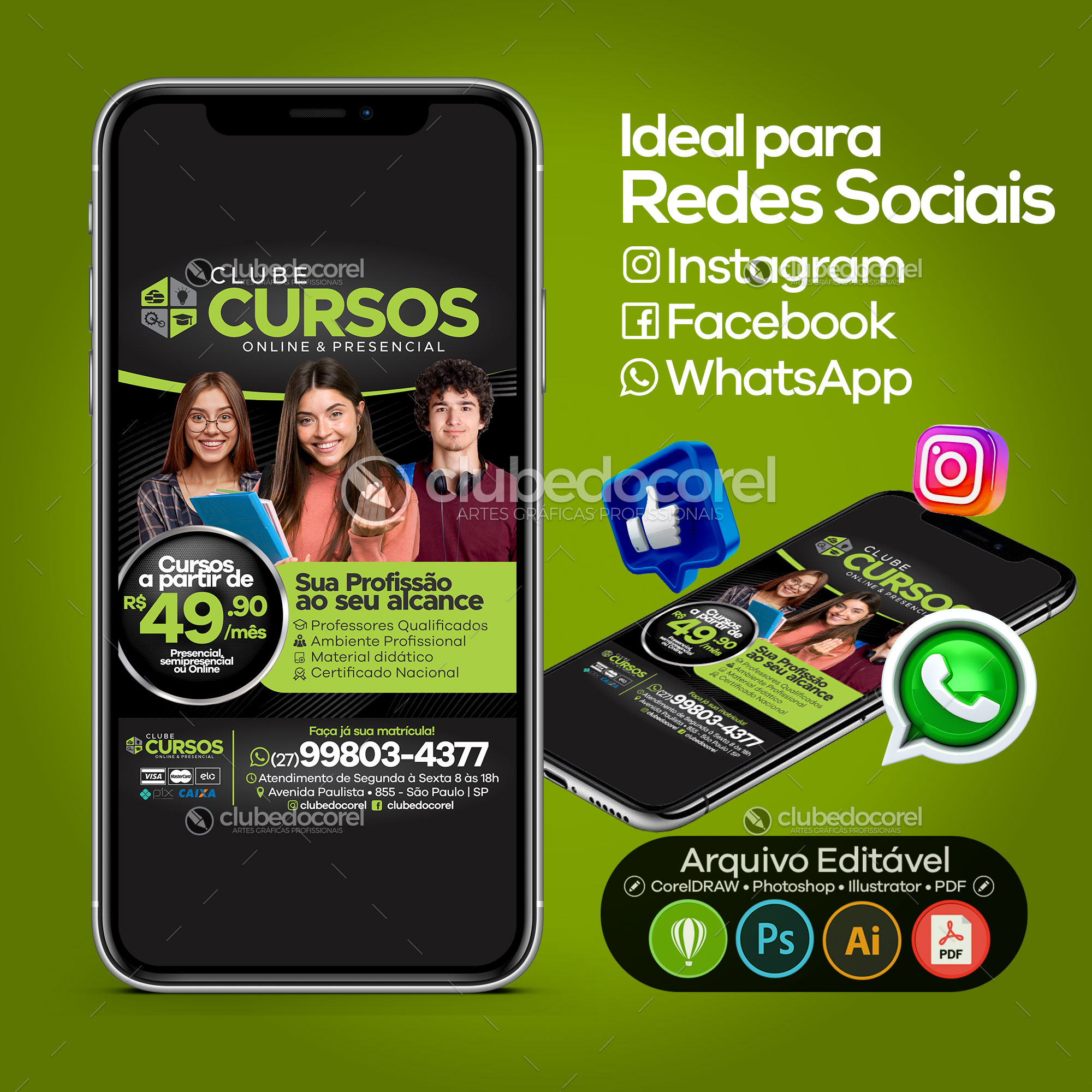 Cursos - Panfleto / Flyer / Folder #03