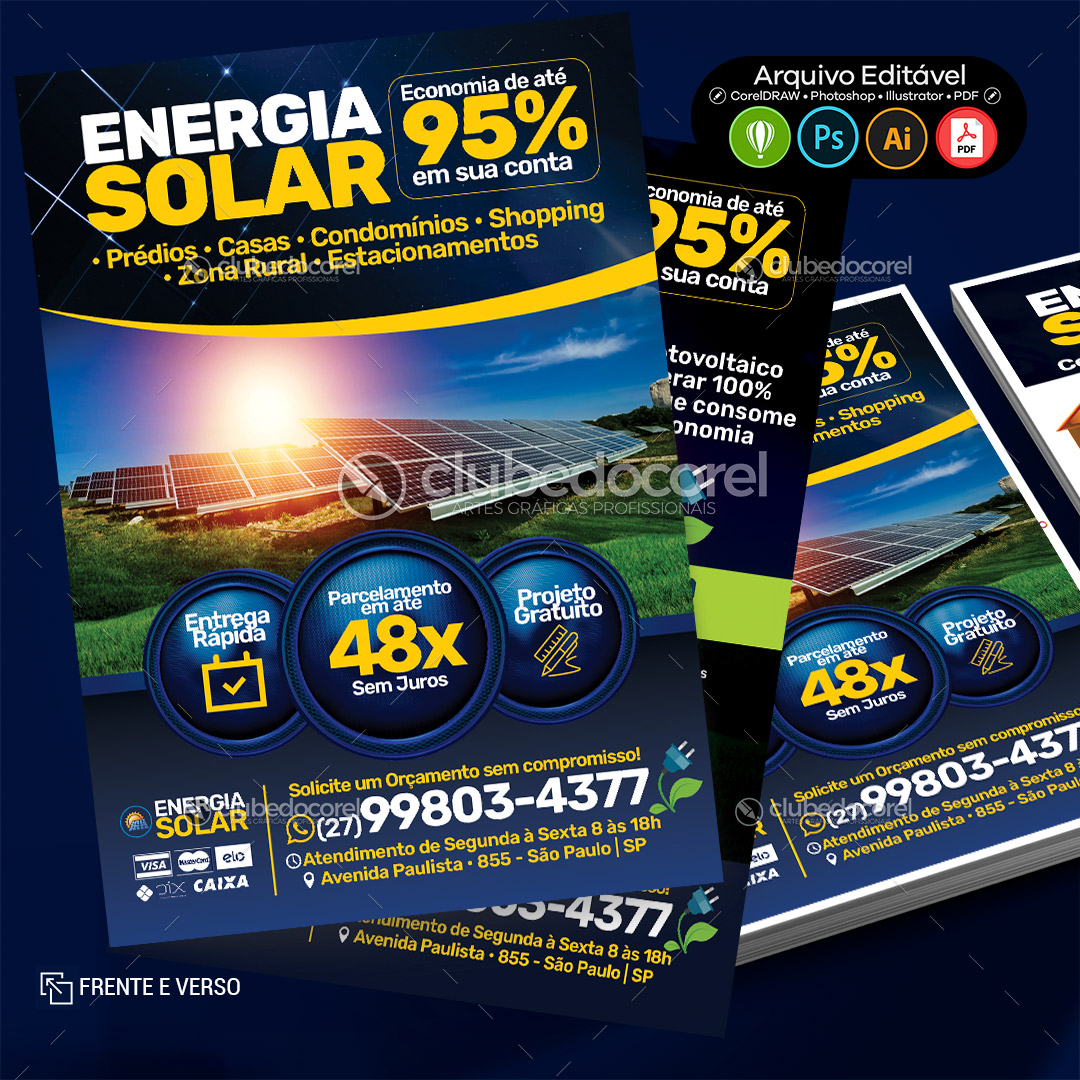 Energia Solar - Flyer PSD Editável #05