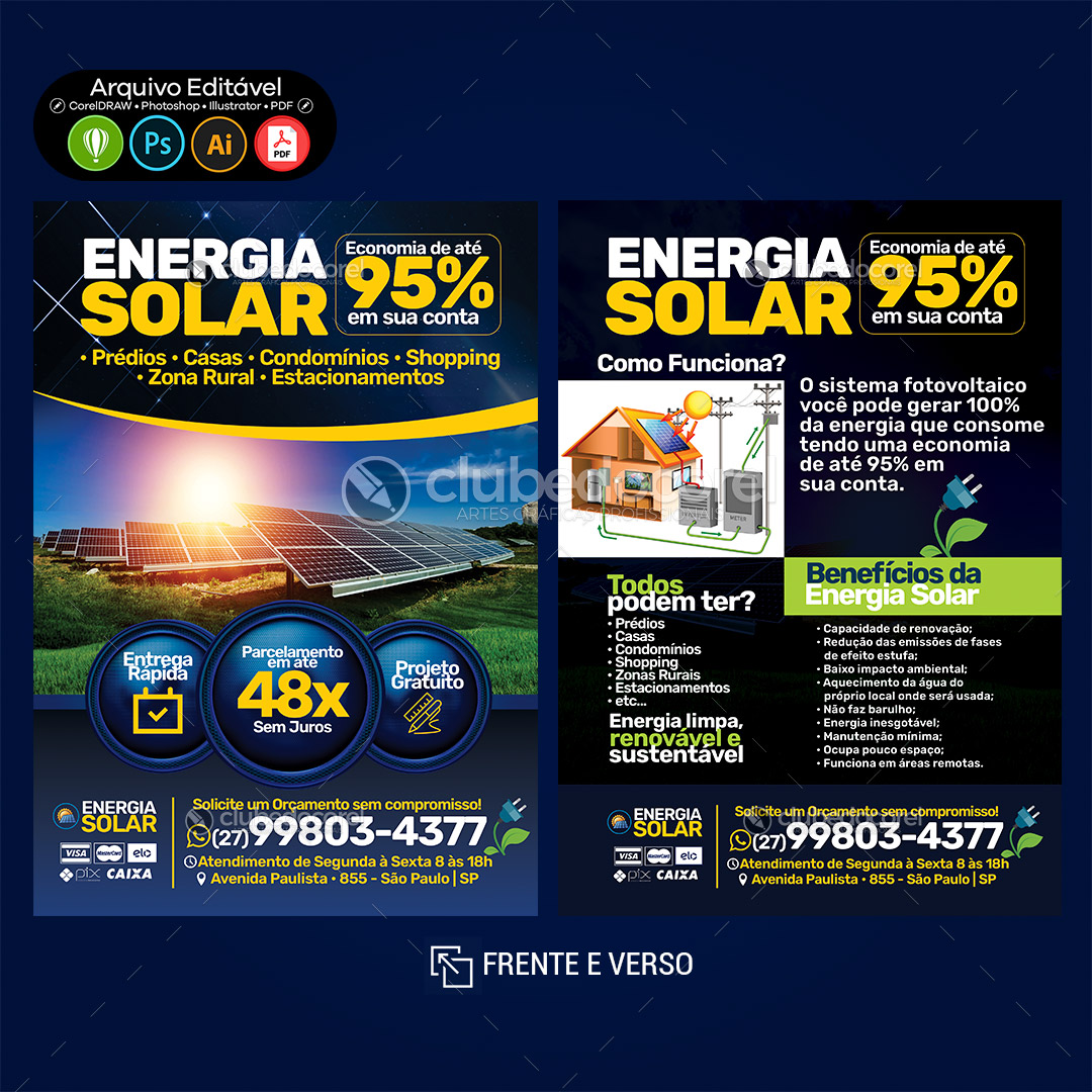 Energia Solar - Flyer PSD Editável #05