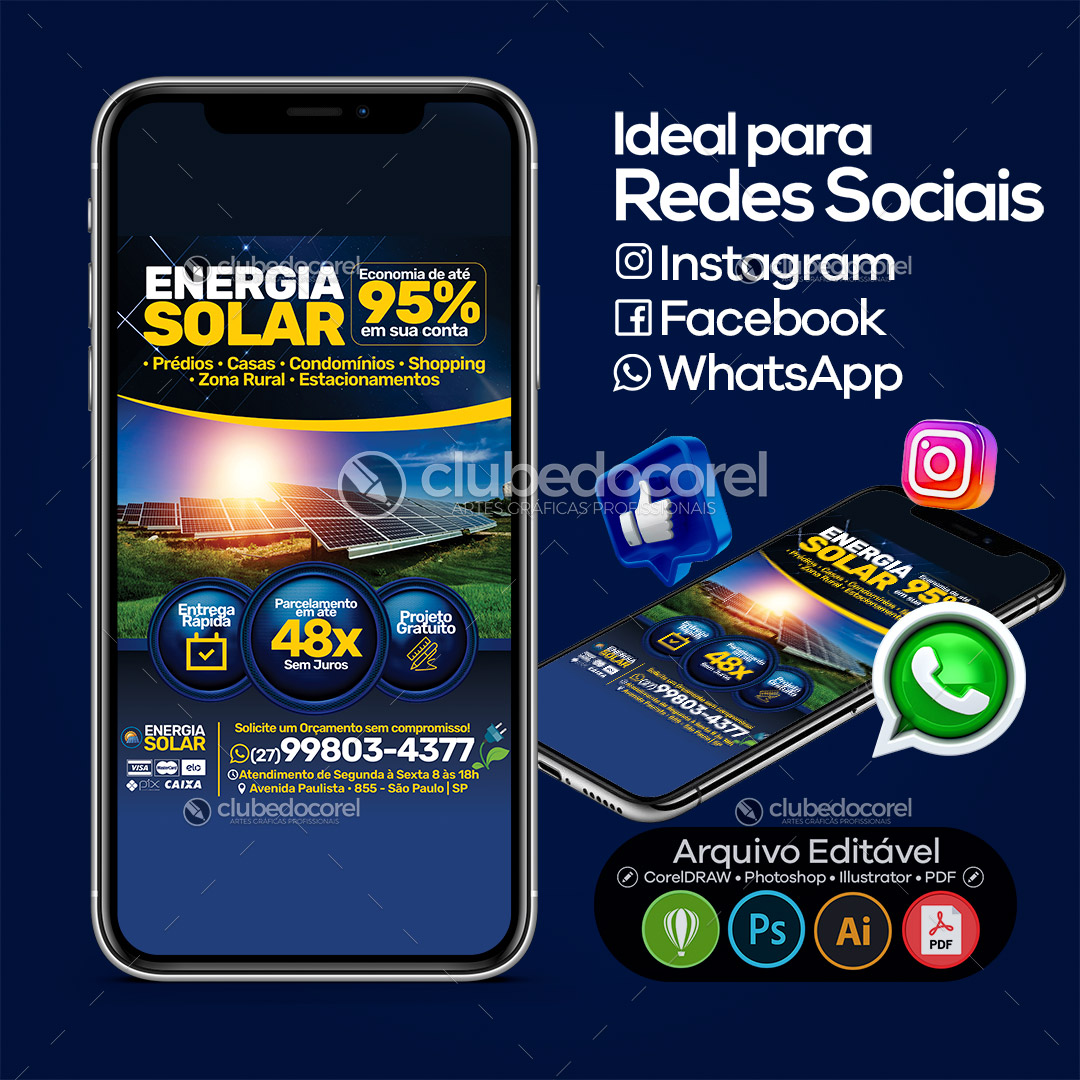 Energia Solar - Flyer PSD Editável #05