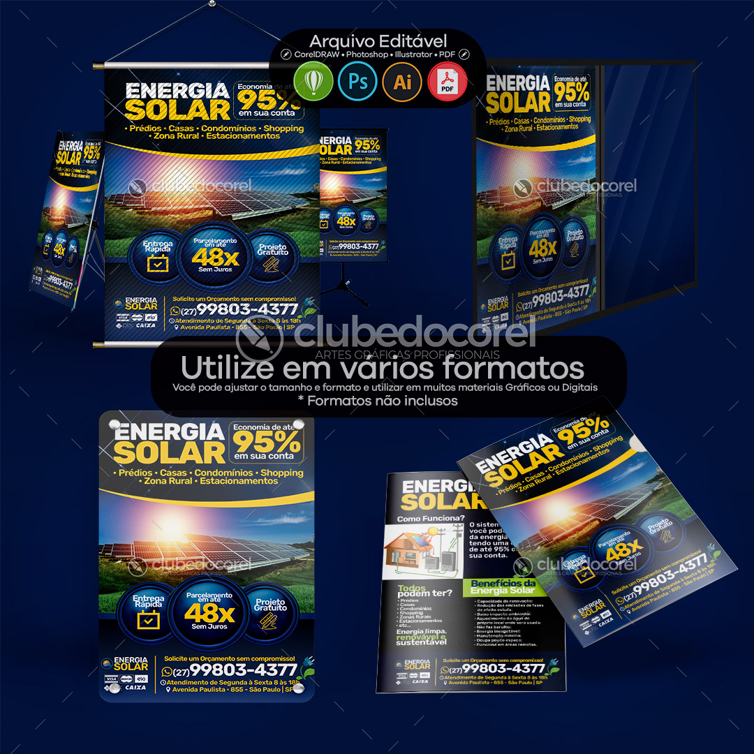 Energia Solar - Flyer PSD Editável #05