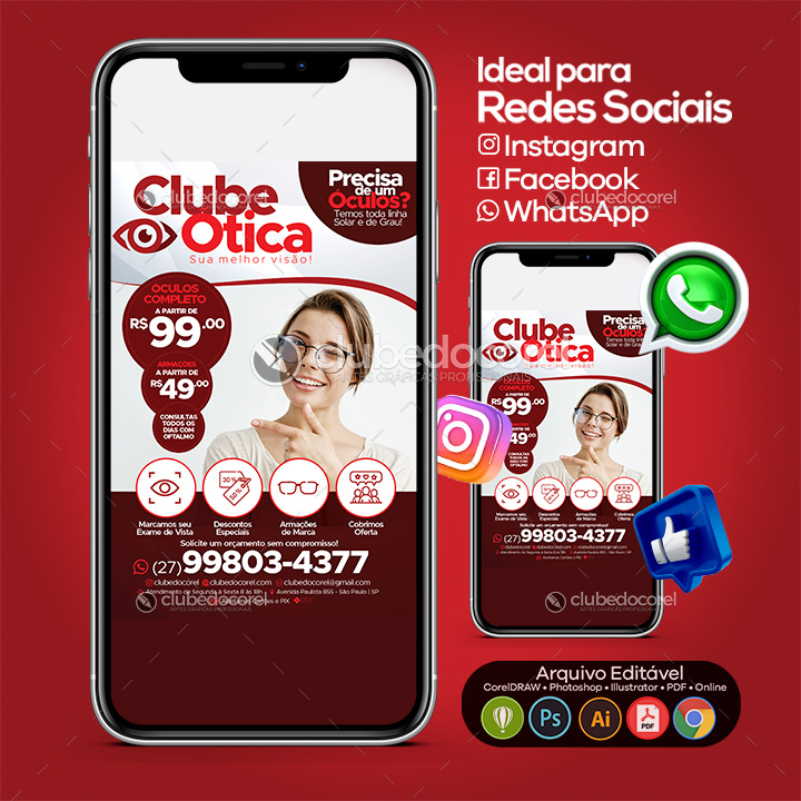 Ótica - Panfleto / Flyer #02