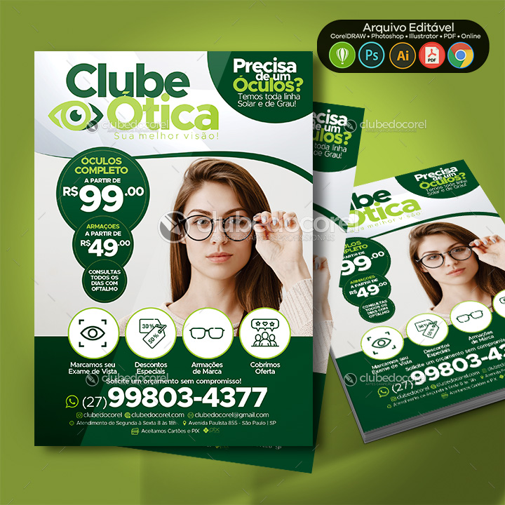 Ótica - Panfleto / Flyer #03