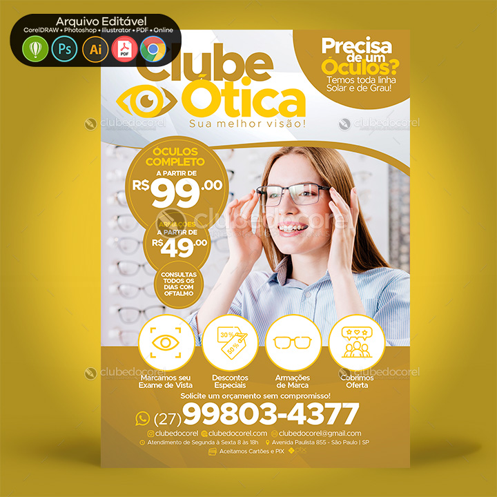 Ótica - Panfleto / Flyer #04