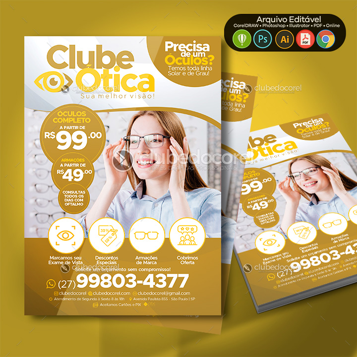 Ótica - Panfleto / Flyer #04