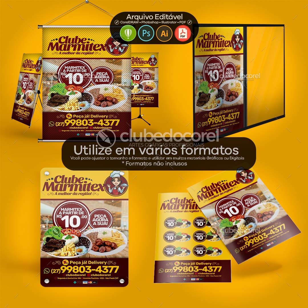 Panfleto Flyer - Marmitex Quentinha #03