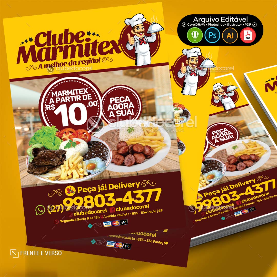 Panfleto Flyer - Marmitex Quentinha #07