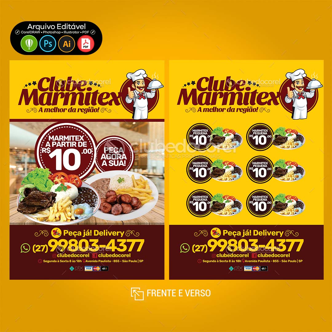 Panfleto Flyer - Marmitex Quentinha #07