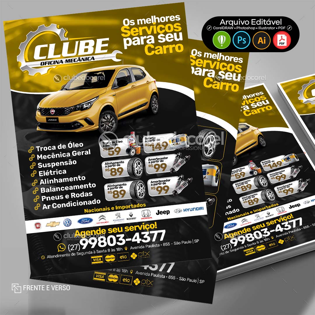 Panfleto Flyer - Oficina Mecânica #07