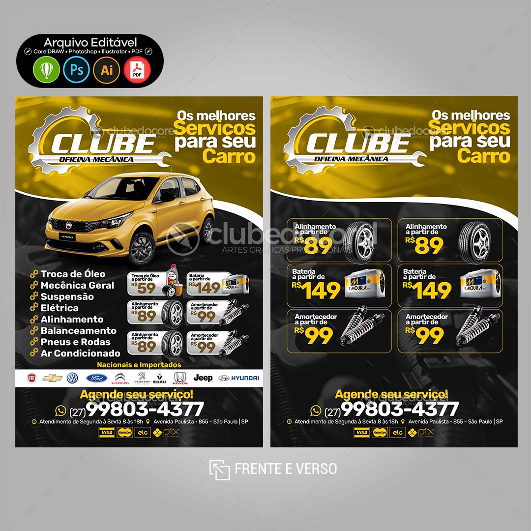 Panfleto Flyer - Oficina Mecânica #07