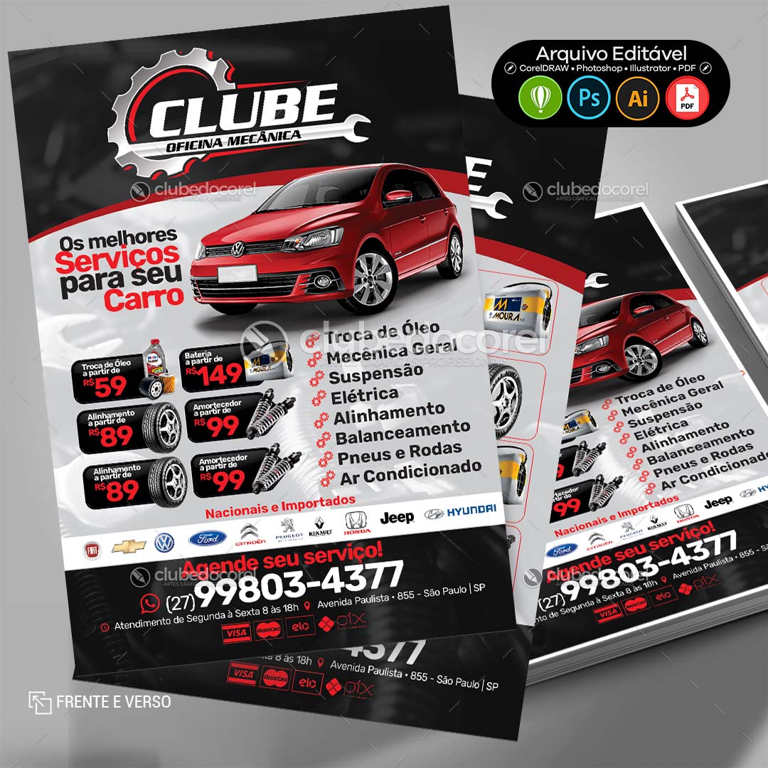 Panfleto Flyer - Oficina Mecânica #09