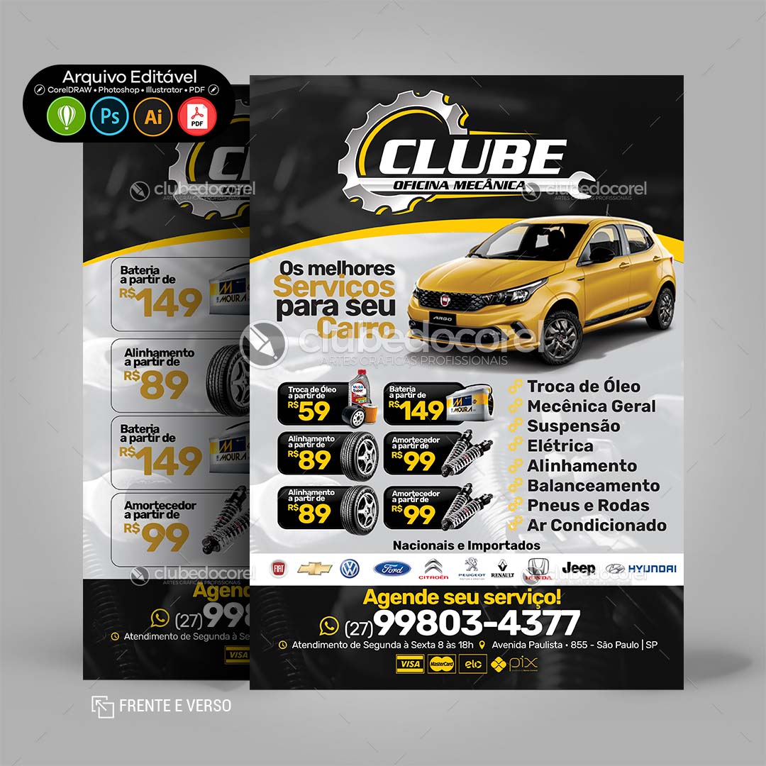 Panfleto Flyer - Oficina Mecânica #11
