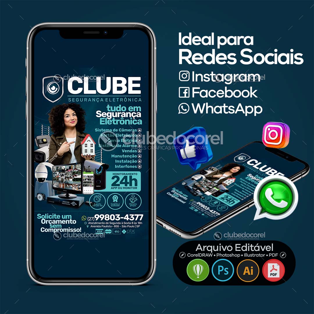 Panfleto Flyer - Segurança Eletrônica CFTV Alarme #01