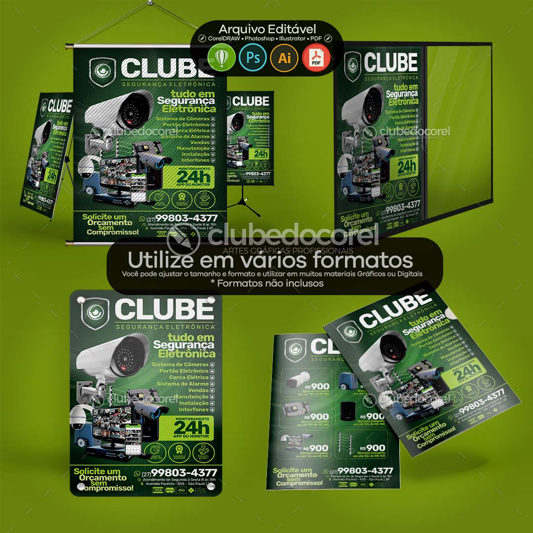 Panfleto Flyer - Segurança Eletrônica CFTV Alarme #06