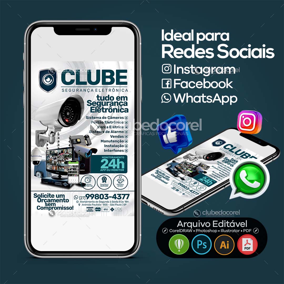 Panfleto Flyer - Segurança Eletrônica CFTV Alarme #09