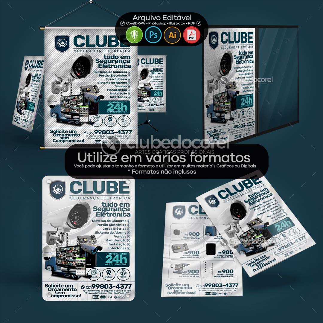 Panfleto Flyer - Segurança Eletrônica CFTV Alarme #09