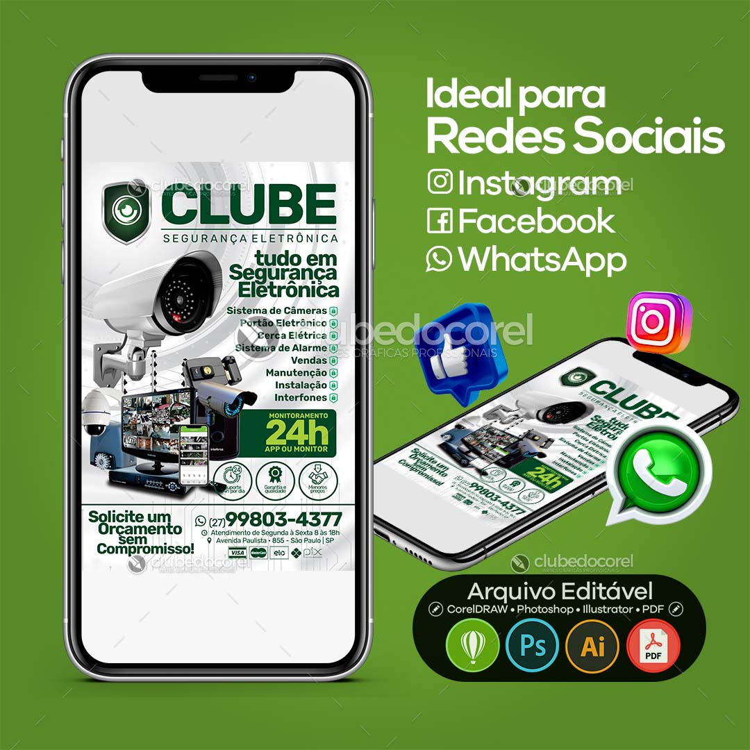 Panfleto Flyer - Segurança Eletrônica CFTV Alarme #10