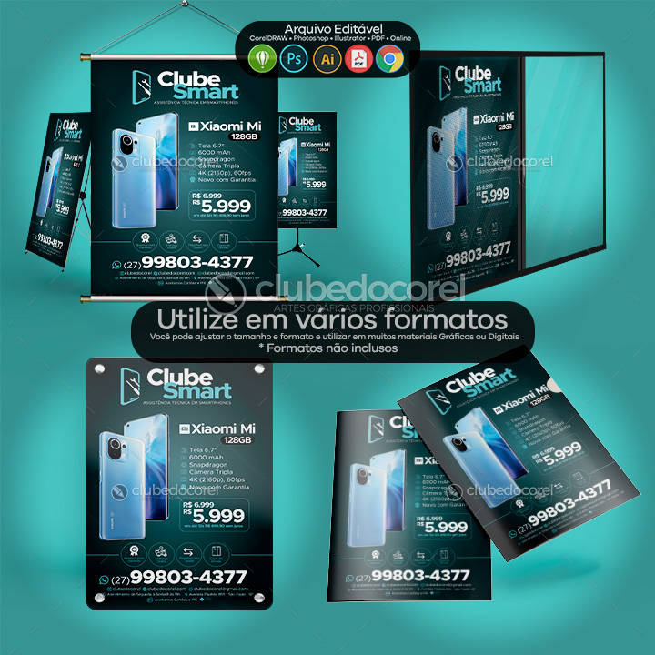 Panfleto Flyer - Venda de Xiaomi - Smartphone Celular