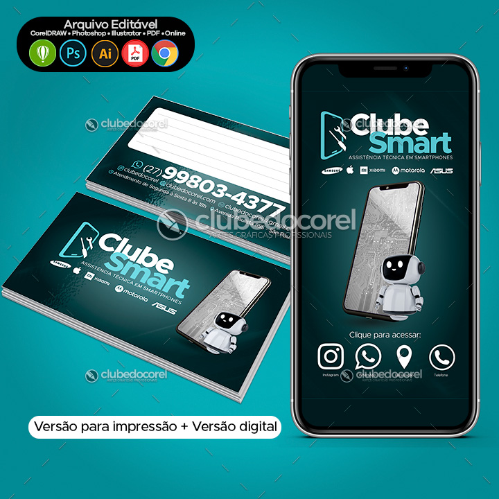 Cartão de Visita - Assistência Técnica - Conserto - Smartphone Celular #04