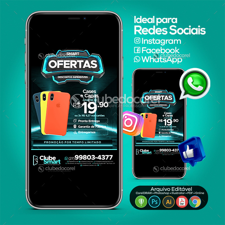 Smartphones Celular Acessórios  - Ofertas Promoção - Panfleto Flyer #04