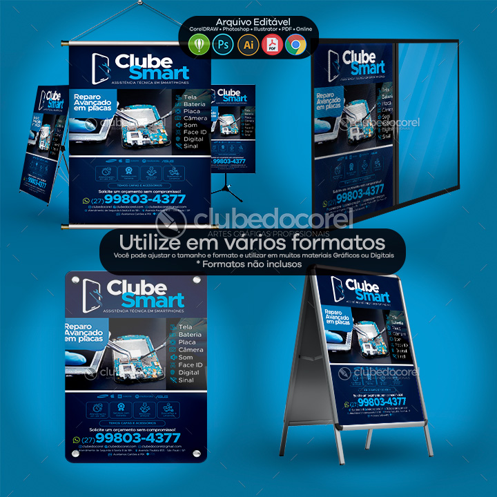 Smartphones Celular Reparo Conserto - Panfleto Flyer #01