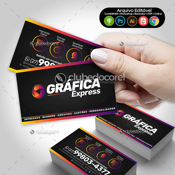 Gráfica - Cartão de Visita [Imprimir e Digital] #03