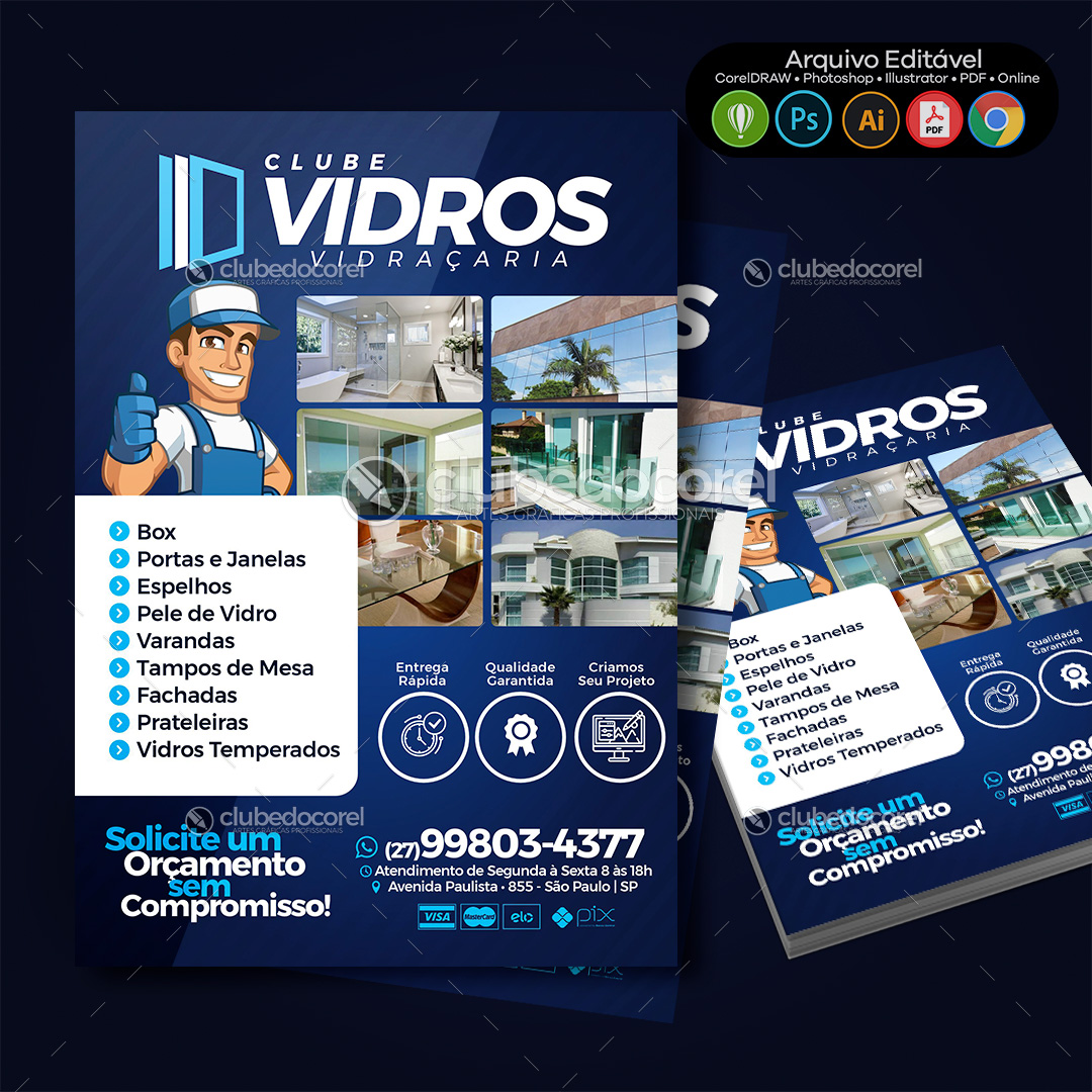 Vidraçaria - Panfleto / Flyer #01