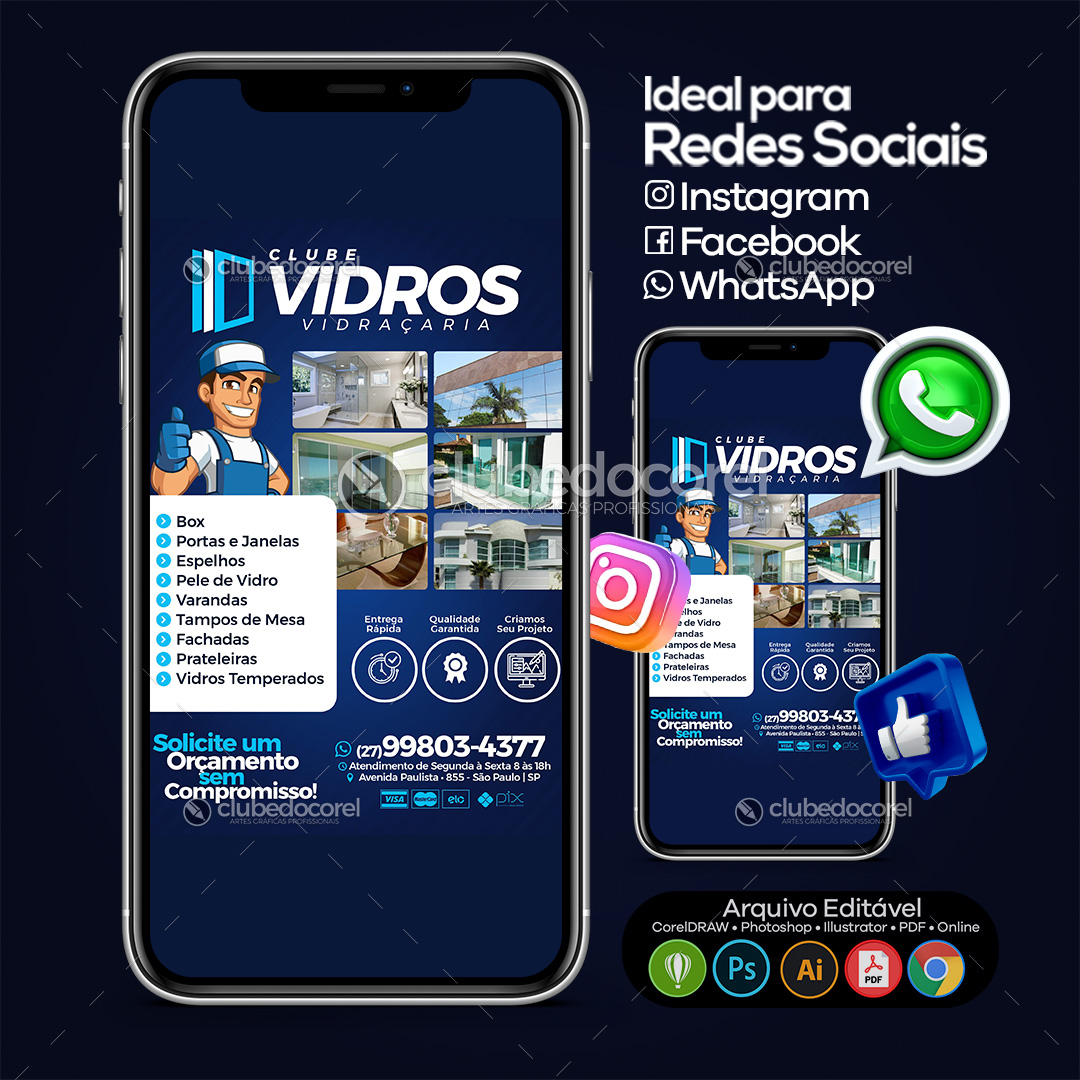 Vidraçaria - Panfleto / Flyer #01