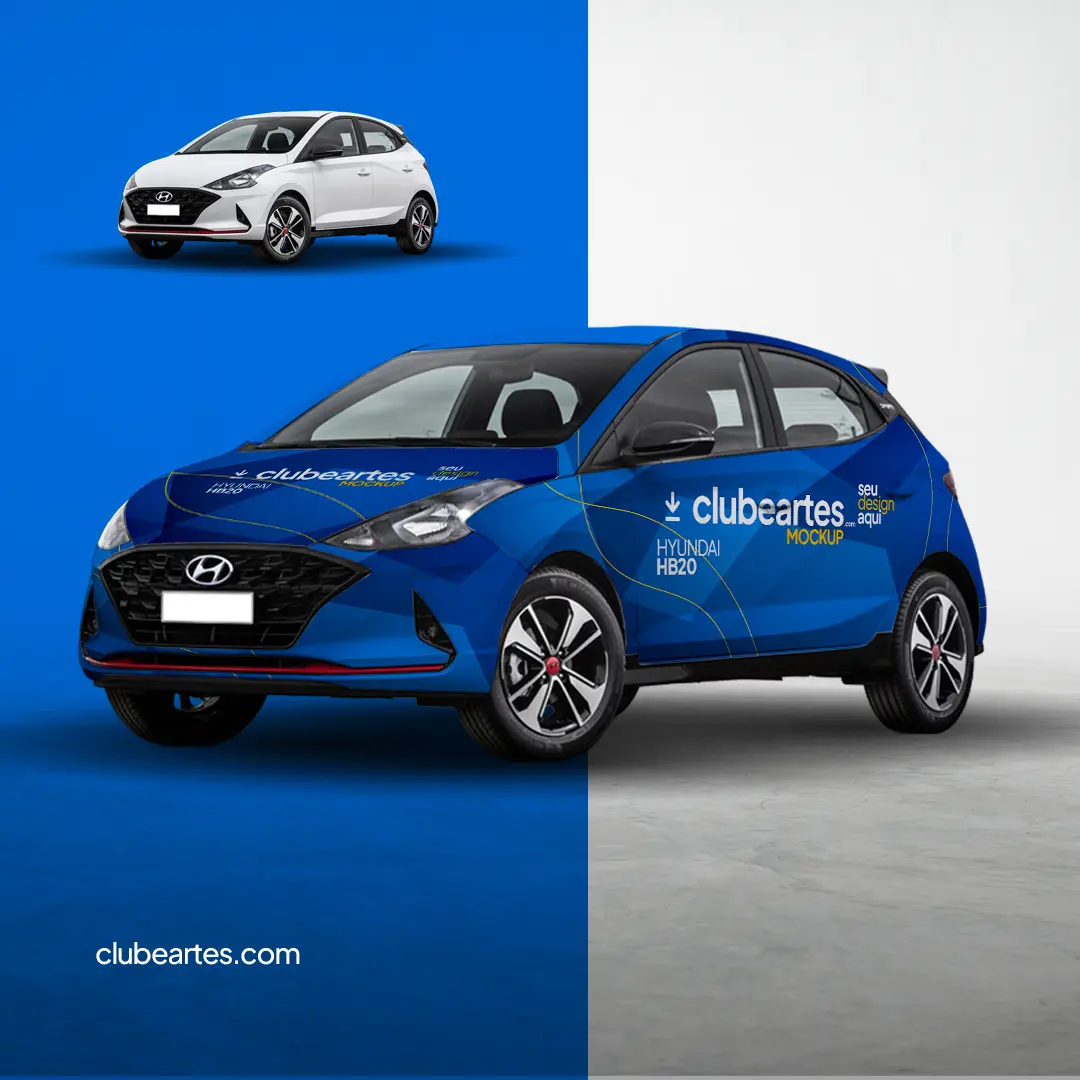 Hyundai HB20 Mockup PSD