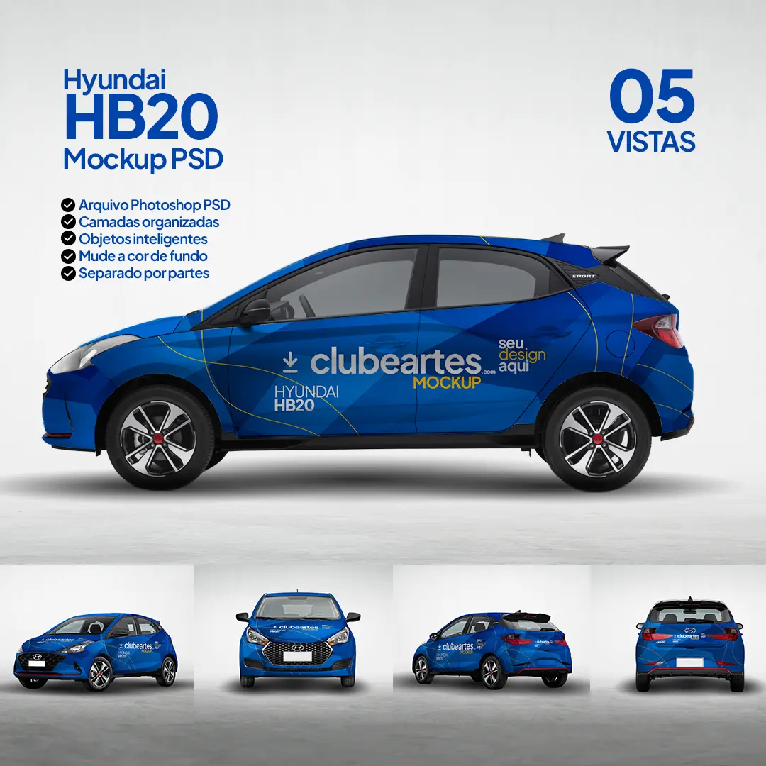 Hyundai HB20 Mockup PSD