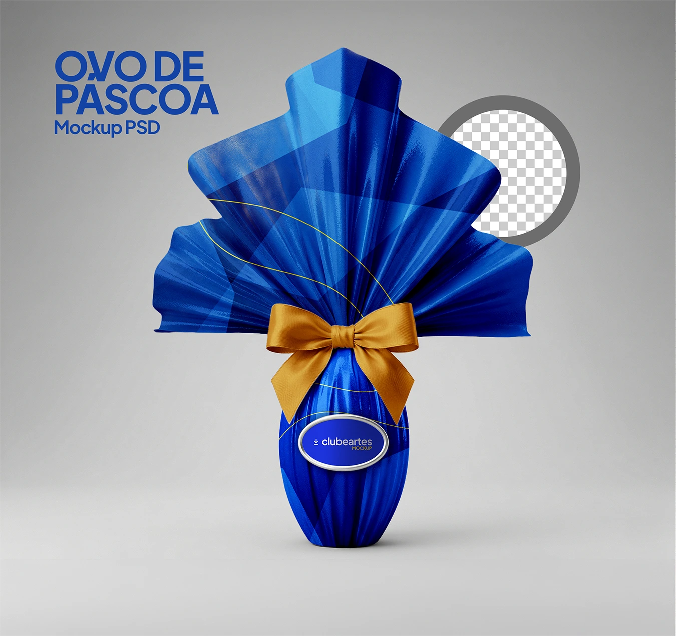 Ovo de Páscoa Mockup PSD