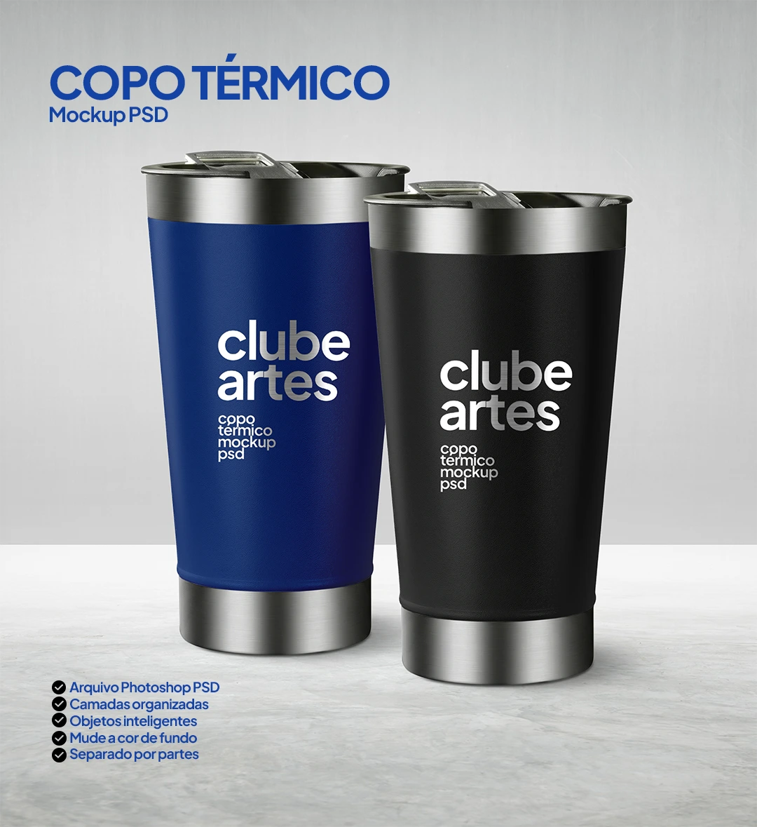 Copo Termico Mockup PSD