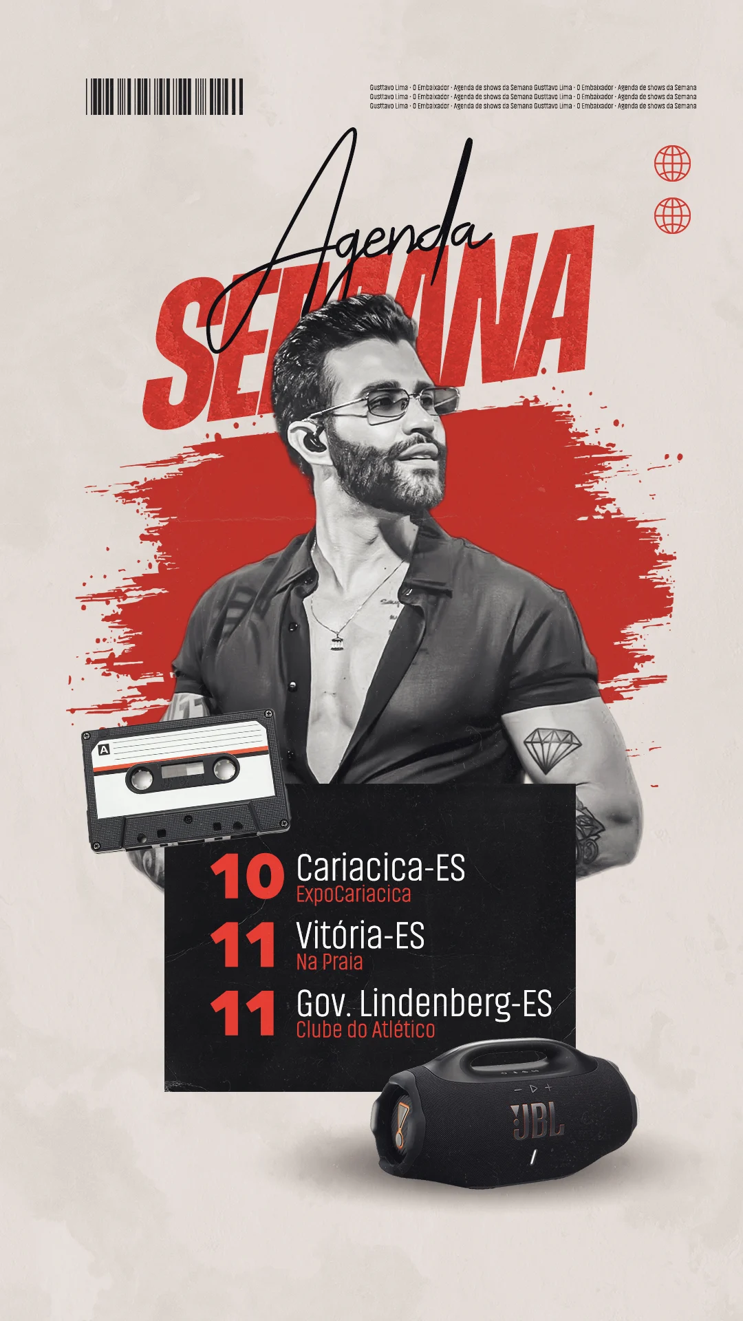 Agenda Sertanejo - Proximos Shows - Stories PSD